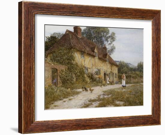 Old Kentish Cottage-Helen Allingham-Framed Giclee Print