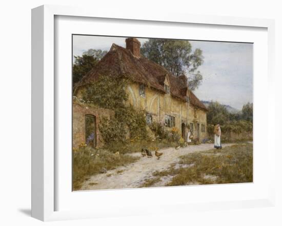 Old Kentish Cottage-Helen Allingham-Framed Giclee Print