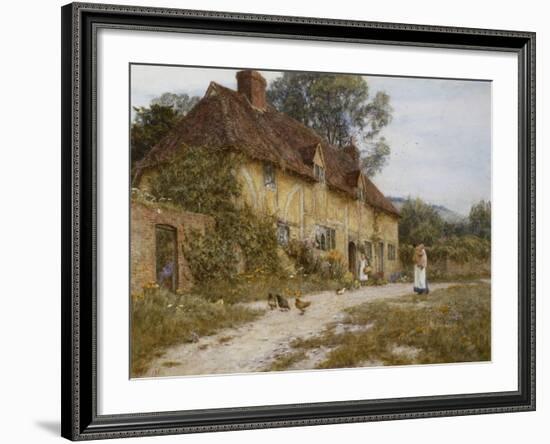 Old Kentish Cottage-Helen Allingham-Framed Giclee Print