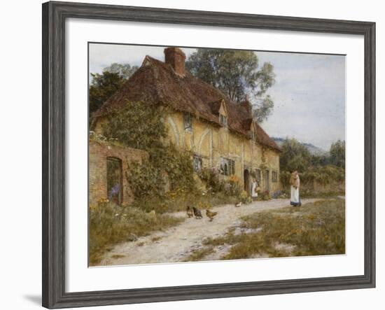 Old Kentish Cottage-Helen Allingham-Framed Giclee Print