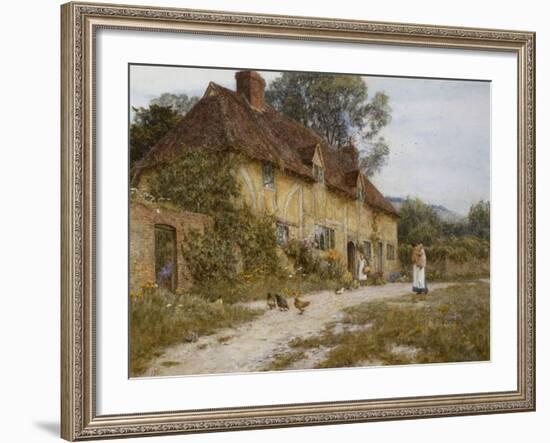 Old Kentish Cottage-Helen Allingham-Framed Giclee Print