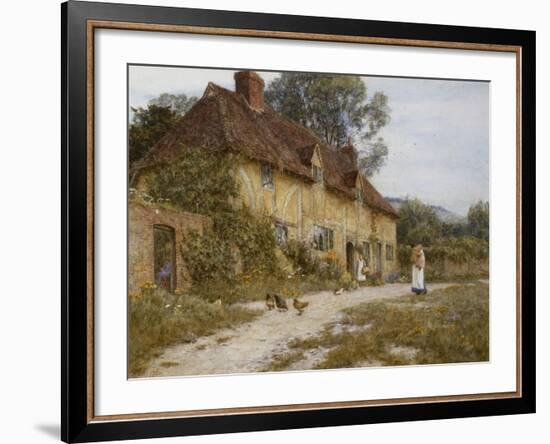 Old Kentish Cottage-Helen Allingham-Framed Giclee Print