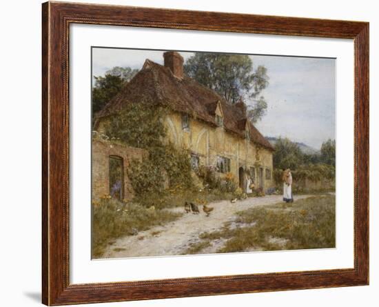 Old Kentish Cottage-Helen Allingham-Framed Giclee Print