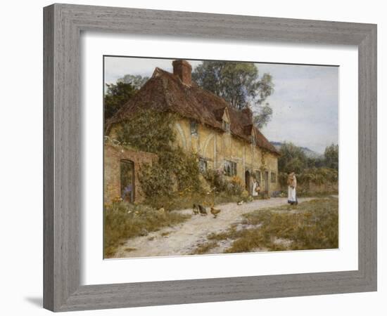 Old Kentish Cottage-Helen Allingham-Framed Giclee Print