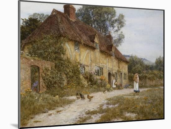 Old Kentish Cottage-Helen Allingham-Mounted Giclee Print