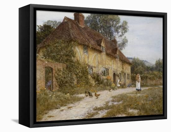 Old Kentish Cottage-Helen Allingham-Framed Premier Image Canvas