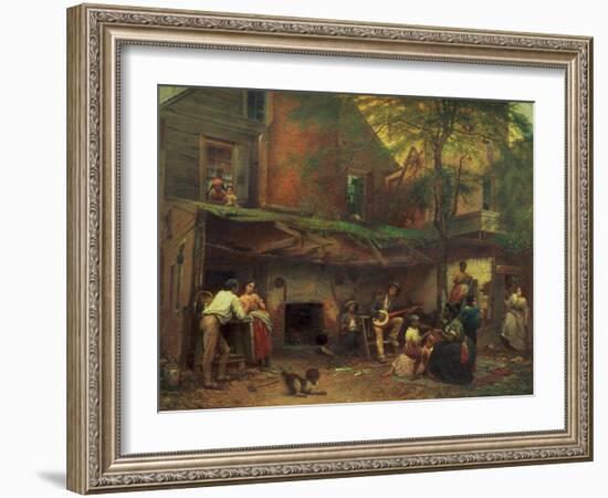 Old Kentucky Home Life in the South, 1859-Eastman Johnson-Framed Giclee Print