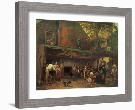 Old Kentucky Home Life in the South, 1859-Eastman Johnson-Framed Giclee Print