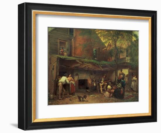 Old Kentucky Home Life in the South, 1859-Eastman Johnson-Framed Giclee Print