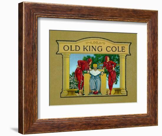 Old King Cole Brand Cigar Inner Box Label-Lantern Press-Framed Art Print