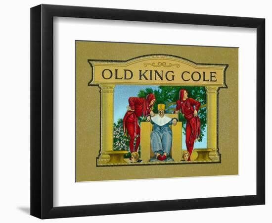 Old King Cole Brand Cigar Inner Box Label-Lantern Press-Framed Art Print