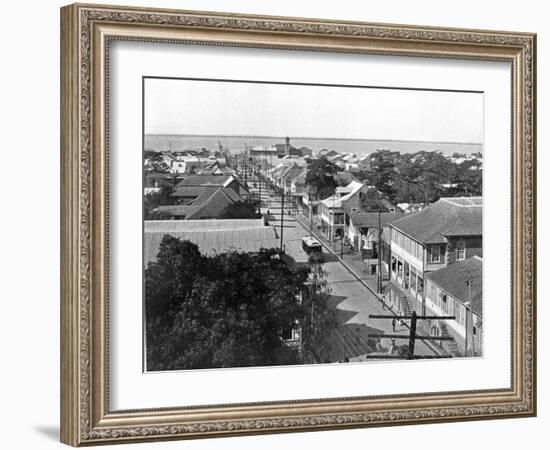 Old King Street Looking South, Kingston, Jamaica, C1905-Adolphe & Son Duperly-Framed Photographic Print