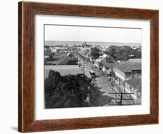 Old King Street Looking South, Kingston, Jamaica, C1905-Adolphe & Son Duperly-Framed Photographic Print