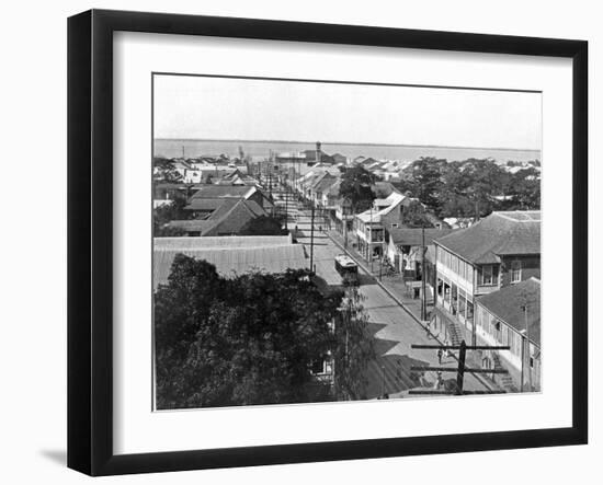 Old King Street Looking South, Kingston, Jamaica, C1905-Adolphe & Son Duperly-Framed Photographic Print