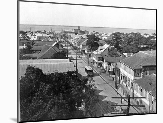 Old King Street Looking South, Kingston, Jamaica, C1905-Adolphe & Son Duperly-Mounted Photographic Print