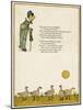Old Lady and Five Geese-Kate Greenaway-Mounted Art Print