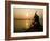 Old Lady Rowing in Hoi an Harbour Silhouetted at Sunset, Vietnam, Indochina, Southeast Asia, Asia-Matthew Williams-Ellis-Framed Photographic Print