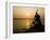 Old Lady Rowing in Hoi an Harbour Silhouetted at Sunset, Vietnam, Indochina, Southeast Asia, Asia-Matthew Williams-Ellis-Framed Photographic Print