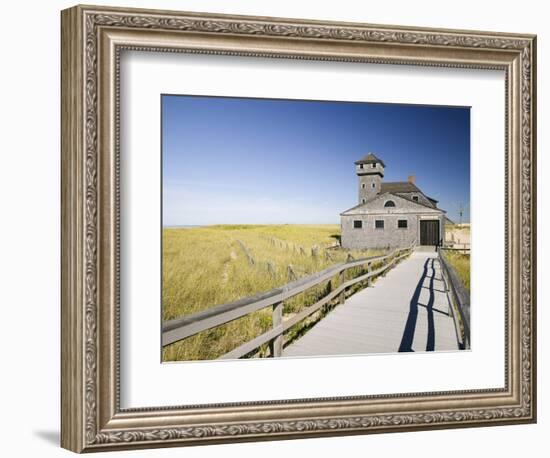 Old Life Saving Station, Race Point Beach, Provincetown, Cape Cod, Massachusetts, USA-Walter Bibikow-Framed Photographic Print