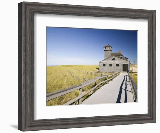 Old Life Saving Station, Race Point Beach, Provincetown, Cape Cod, Massachusetts, USA-Walter Bibikow-Framed Photographic Print