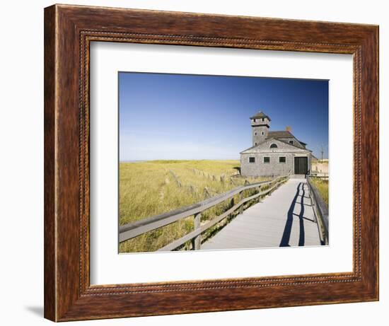 Old Life Saving Station, Race Point Beach, Provincetown, Cape Cod, Massachusetts, USA-Walter Bibikow-Framed Photographic Print