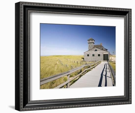 Old Life Saving Station, Race Point Beach, Provincetown, Cape Cod, Massachusetts, USA-Walter Bibikow-Framed Photographic Print