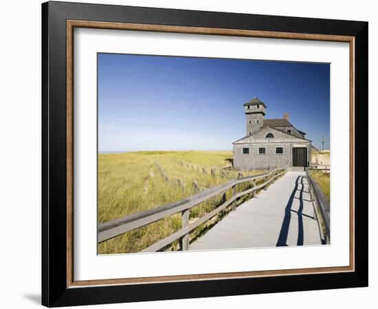 Old Life Saving Station, Race Point Beach, Provincetown, Cape Cod, Massachusetts, USA-Walter Bibikow-Framed Photographic Print