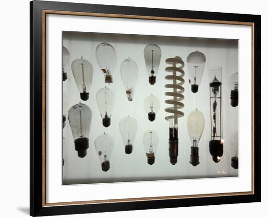 Old Light Bulbs, Dibner Hall, History of Science, Huntington Library, Pasadena, California, Usa-Bruce Yuanyue Bi-Framed Photographic Print