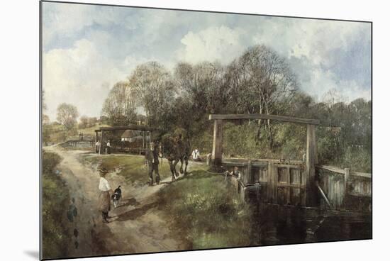 Old Lock, Flatford, Suffolk-Clive Madgwick-Mounted Giclee Print