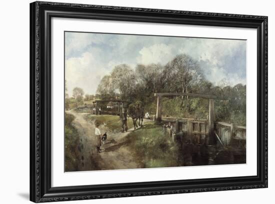 Old Lock, Flatford, Suffolk-Clive Madgwick-Framed Giclee Print