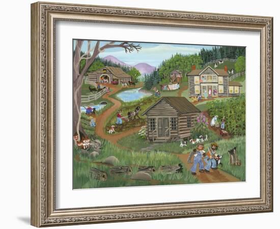 Old Log Church House-Carol Salas-Framed Giclee Print