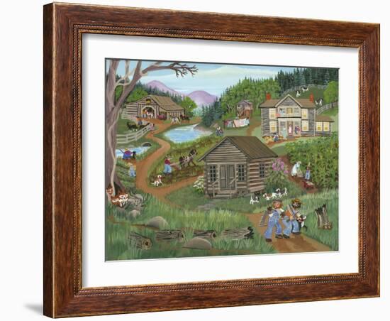 Old Log Church House-Carol Salas-Framed Giclee Print