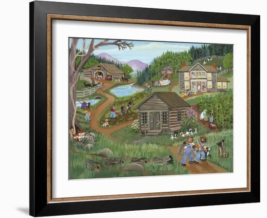 Old Log Church House-Carol Salas-Framed Giclee Print