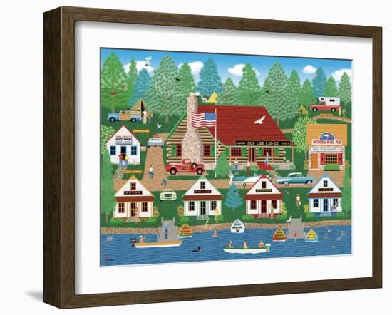 Old Log Lodge-Mark Frost-Framed Giclee Print