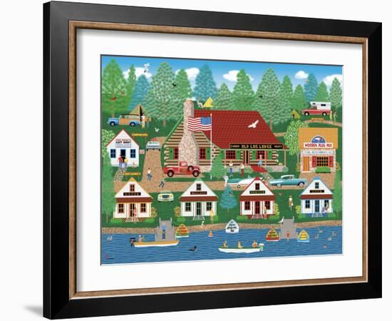 Old Log Lodge-Mark Frost-Framed Giclee Print