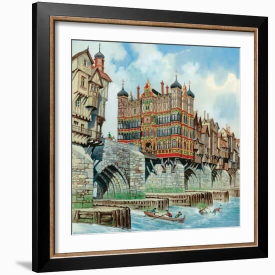 Old London Bridge-Peter Jackson-Framed Giclee Print