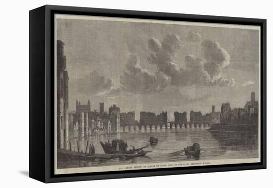 Old London Bridge-Claude de Jongh-Framed Premier Image Canvas