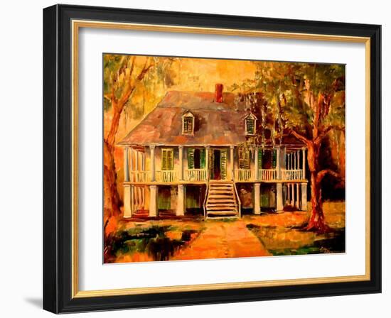 Old Louisiana Planters House-Diane Millsap-Framed Art Print