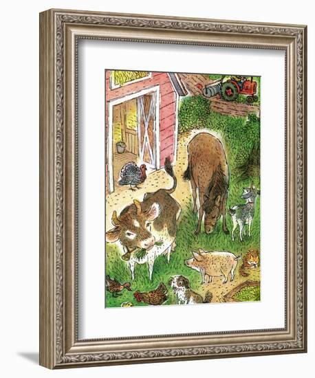 Old Macdonald Had a Farm - Playmate-Valeri Gorbachev-Framed Giclee Print