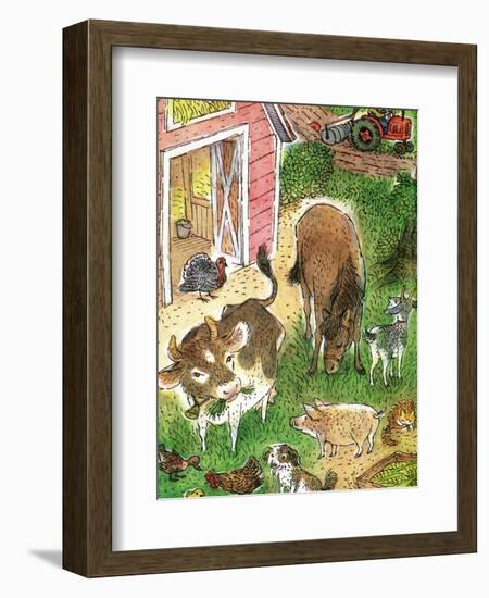 Old Macdonald Had a Farm - Playmate-Valeri Gorbachev-Framed Giclee Print