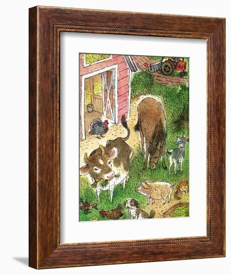 Old Macdonald Had a Farm - Playmate-Valeri Gorbachev-Framed Giclee Print