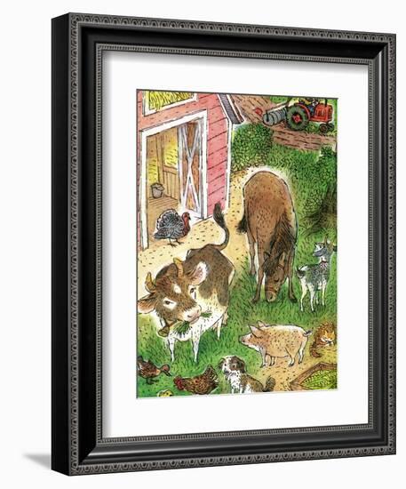 Old Macdonald Had a Farm - Playmate-Valeri Gorbachev-Framed Giclee Print