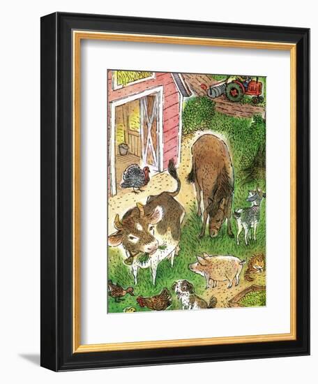 Old Macdonald Had a Farm - Playmate-Valeri Gorbachev-Framed Giclee Print