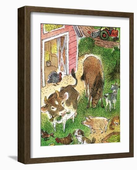 Old Macdonald Had a Farm - Playmate-Valeri Gorbachev-Framed Giclee Print