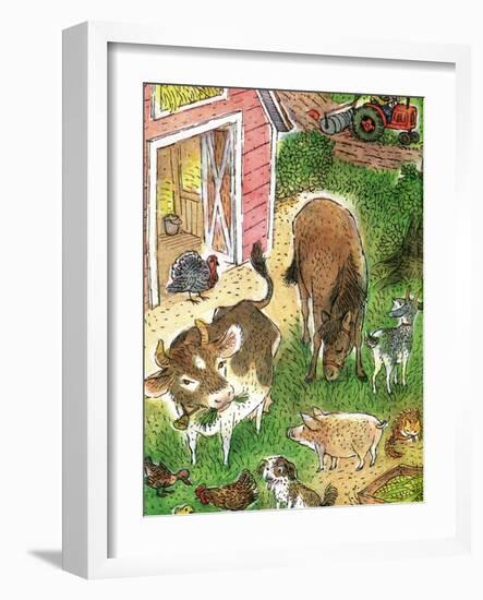 Old Macdonald Had a Farm - Playmate-Valeri Gorbachev-Framed Giclee Print