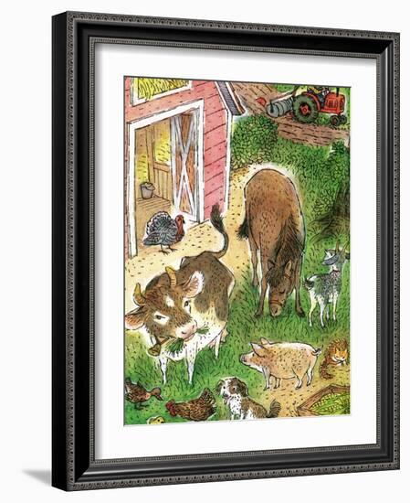 Old Macdonald Had a Farm - Playmate-Valeri Gorbachev-Framed Giclee Print