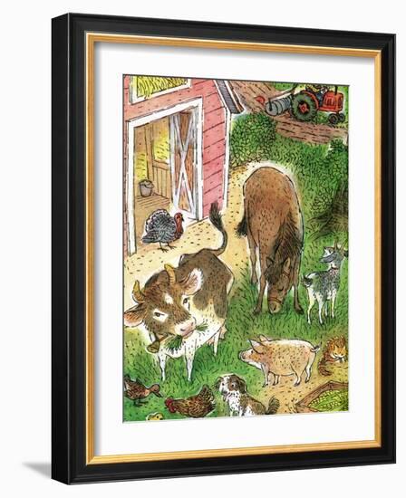 Old Macdonald Had a Farm - Playmate-Valeri Gorbachev-Framed Giclee Print