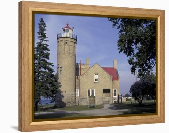 Old Mackinac Point Lighthouse, Michigan, USA-Adam Jones-Framed Premier Image Canvas