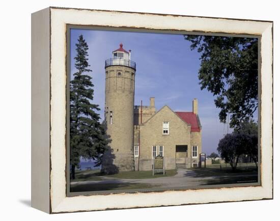 Old Mackinac Point Lighthouse, Michigan, USA-Adam Jones-Framed Premier Image Canvas