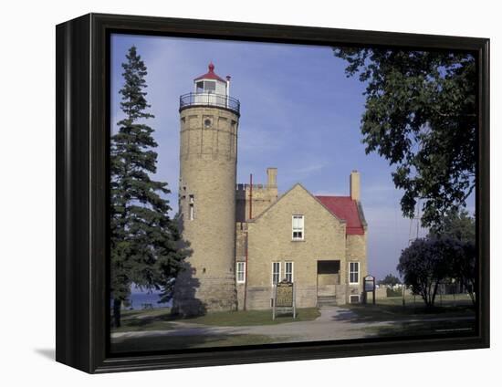 Old Mackinac Point Lighthouse, Michigan, USA-Adam Jones-Framed Premier Image Canvas